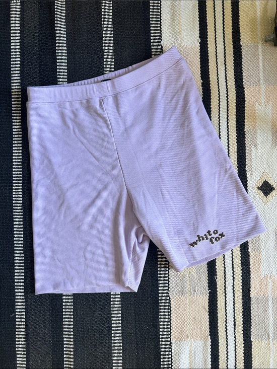 White Fox Boutique Pants - White Fox Lilac Bike Shorts